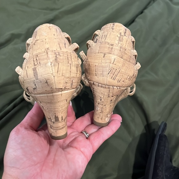 Tan wedges - worn once size 8 - Picture 5 of 5